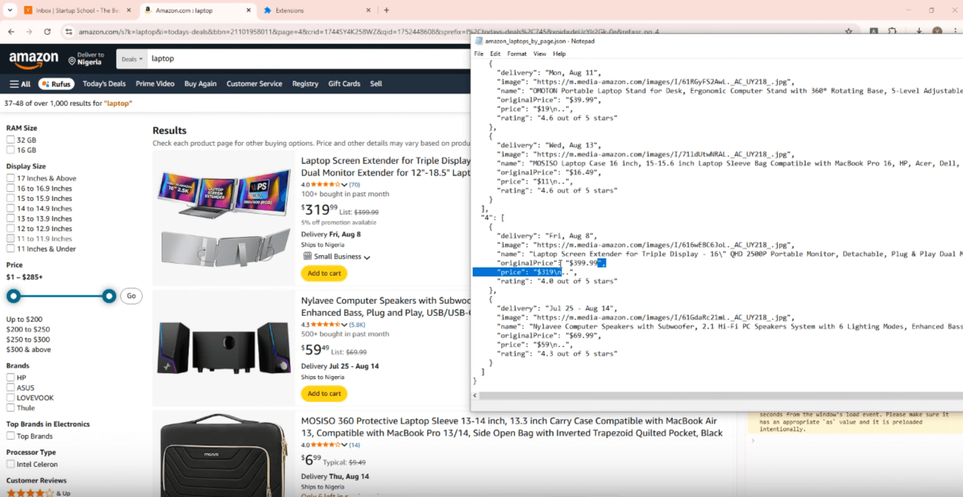 Amazon Scraping